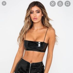 Tiger Mist Latex Crop Top